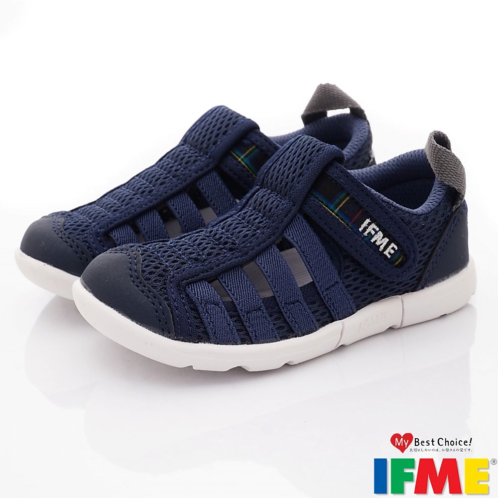 日本IFME - 水涼機能童鞋-IF20-341711軍藍(中小童段)-水涼鞋-軍藍