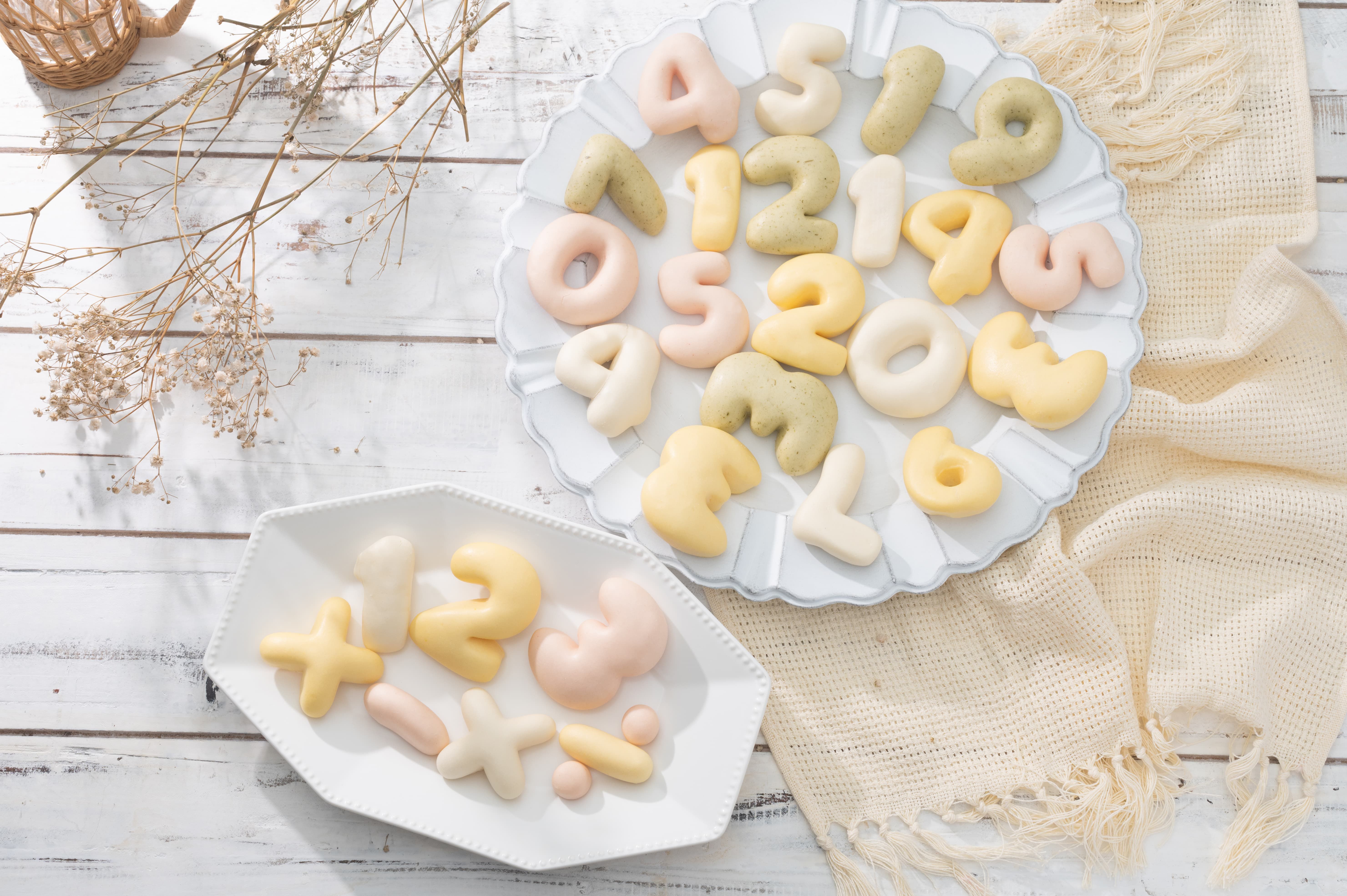 老甜媽手工饅頭 - 數字123趣味小饅頭-350g