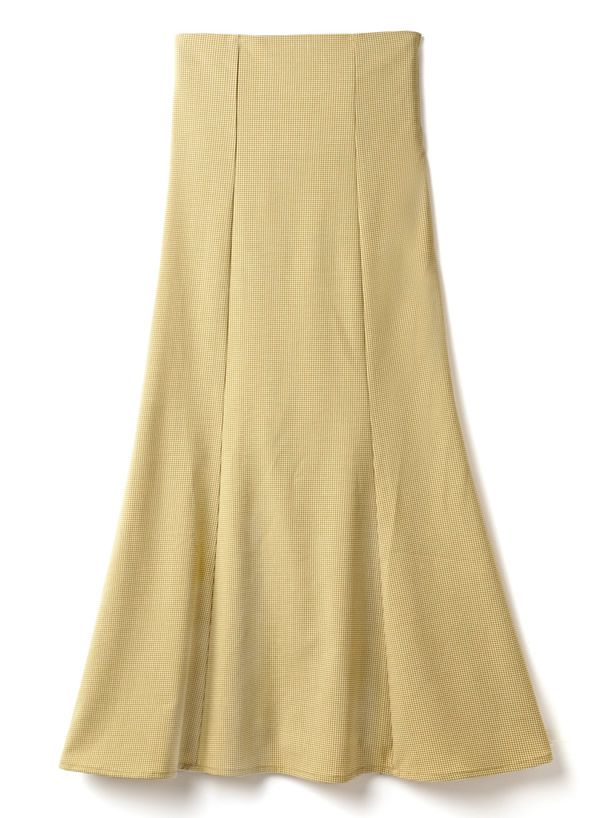 日本 GRL - 後腰綁帶設計修身魚尾長裙-蘋果綠