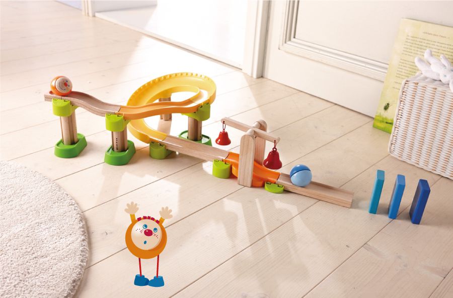 紐倫堡玩具展冠軍！德國【HABA】木製滾球軌道
