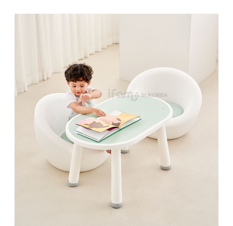韓國 iFam - 兒童學習桌-奶茶色 (80x50x42.8cm)