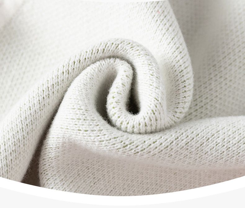 舒適V領百搭針織背心-格紋兔兔-粉色