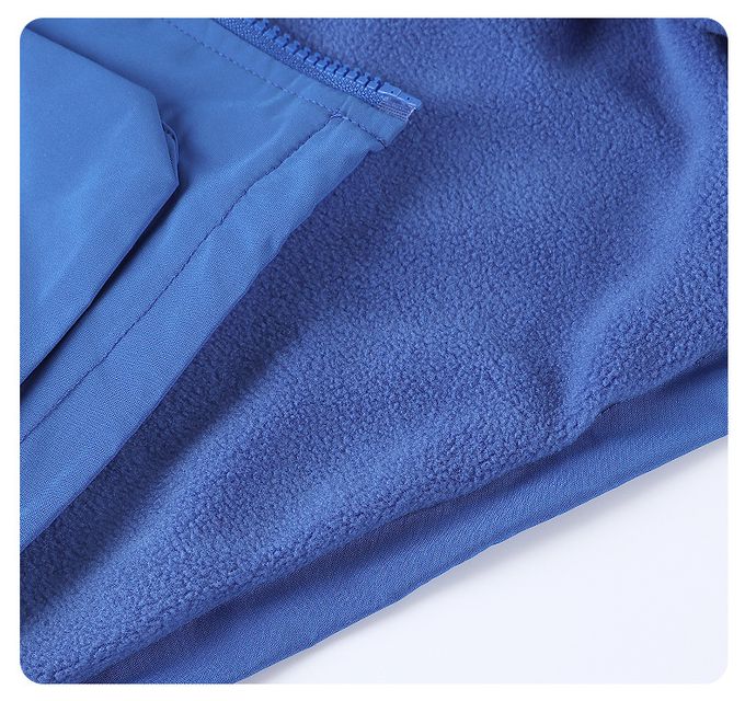 加絨連帽防水外套-黑色