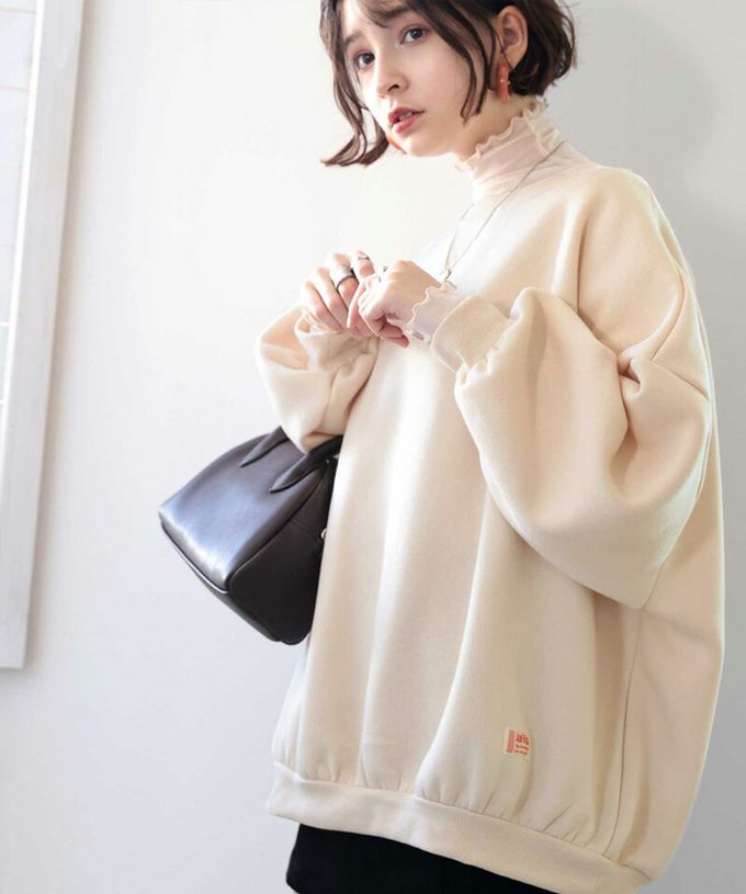 日本 Classical Elf - Java 裏起毛純色休閒長袖上衣-淺灰