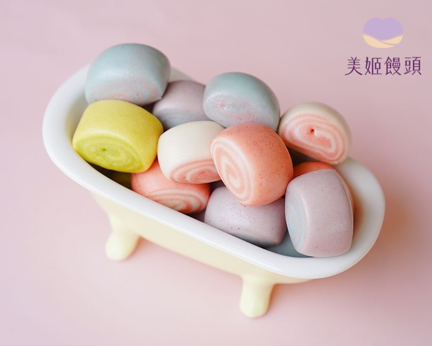 美姬饅頭 - 糖果造型無糖蔬果小饅頭 (一袋)-180g
