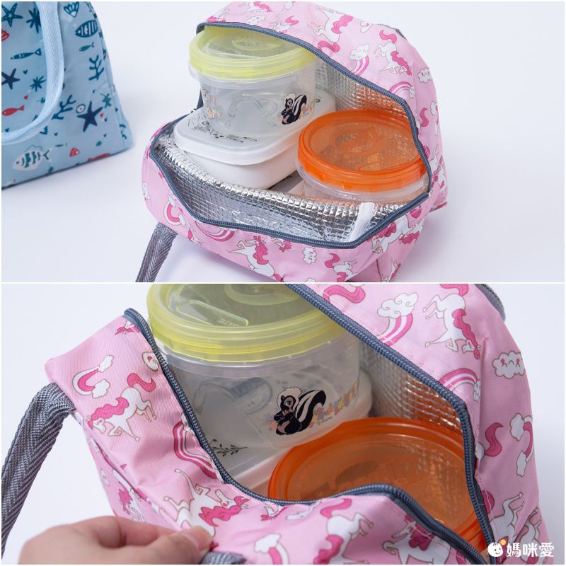 保溫便當袋-橘色 (23x13x19CM)