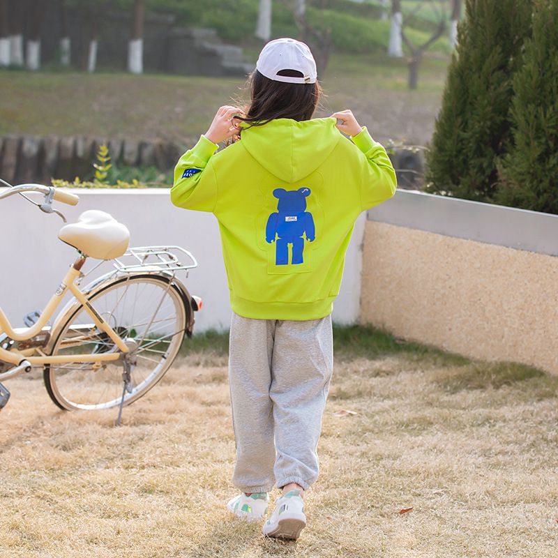 運動縮口長褲-灰色