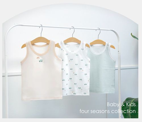 (3入組)男寶無螢光輕柔棉背心-條紋X車車