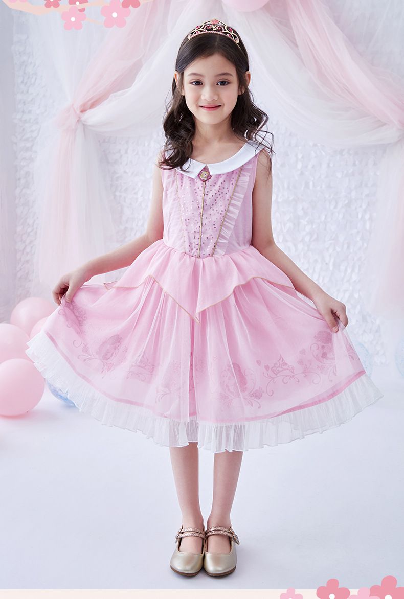 公主系列造型連身裙/萬聖節-卡通人物愛洛-粉色