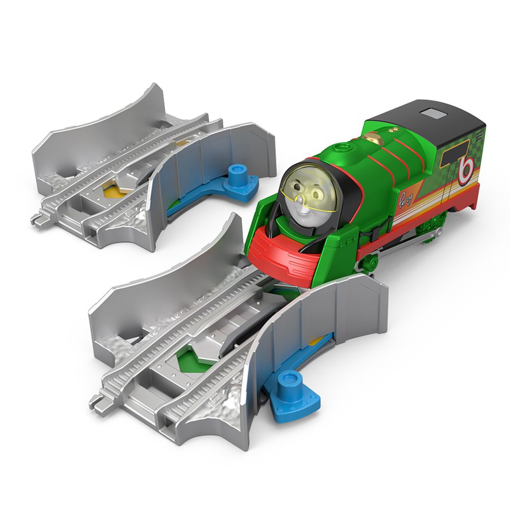 湯瑪士小火車 - 電動系列-TURBO合金車與變速軌道組-Percy