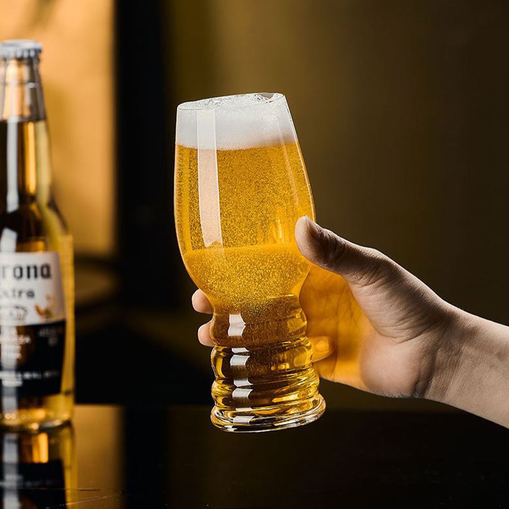 造型啤酒杯/曲線杯/果汁杯/紅酒杯-6入組-430ML