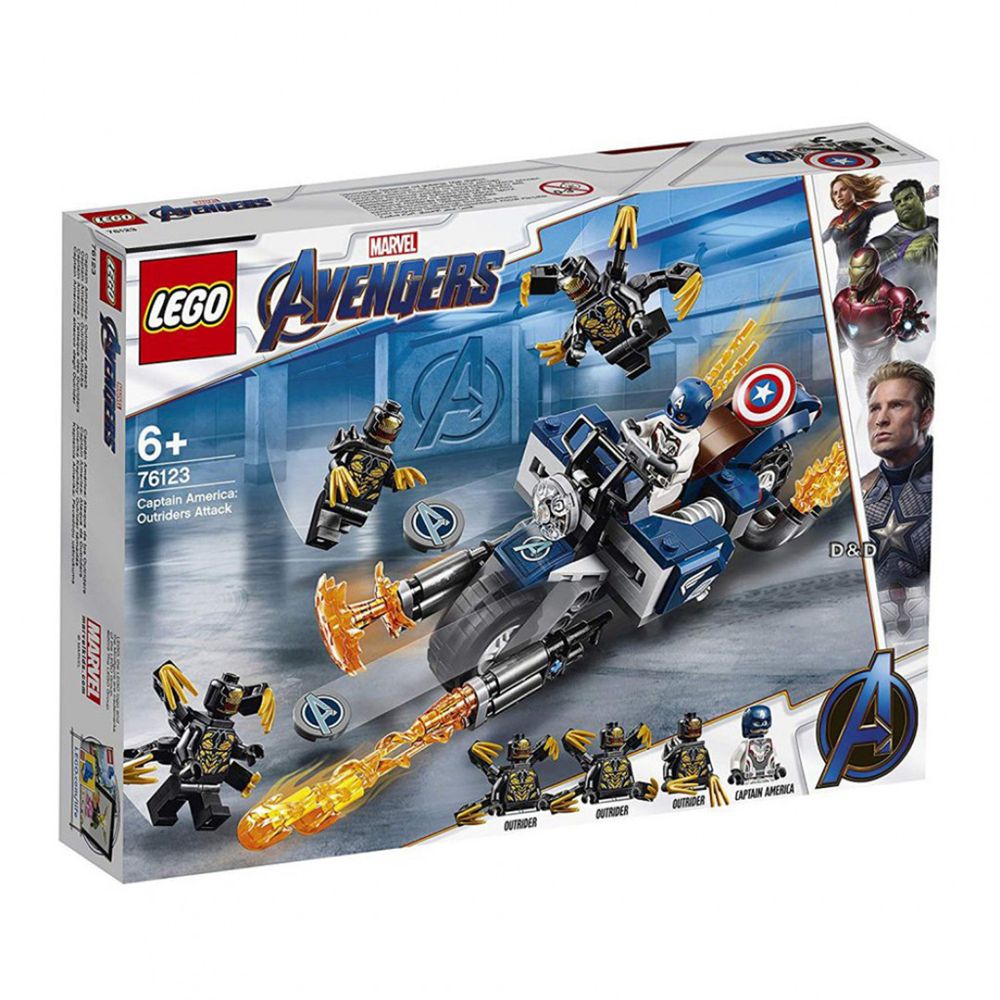 樂高 SUPER HEROES 超級英雄系列 - Captain America: Outriders Attack 76123-167pcs