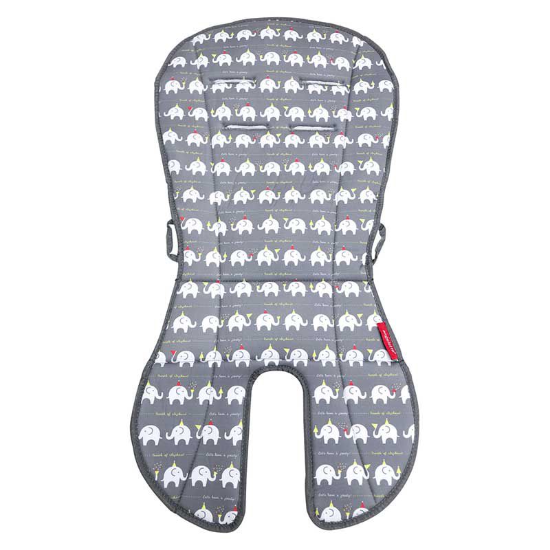 akachan honpo - angelette雙面嬰兒推車坐墊-深灰色 (74×36cm)