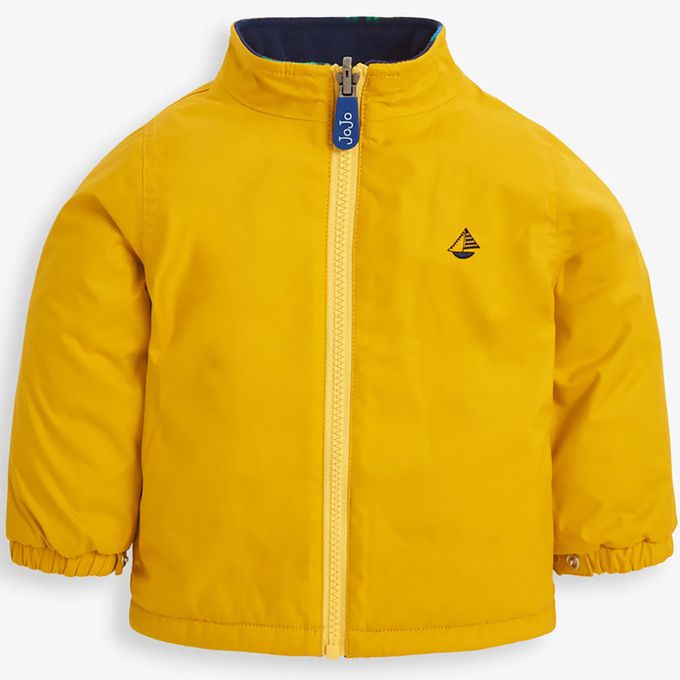 英國 JoJo Maman BeBe - 四合一多功能防水保暖連帽外套-劍龍世界