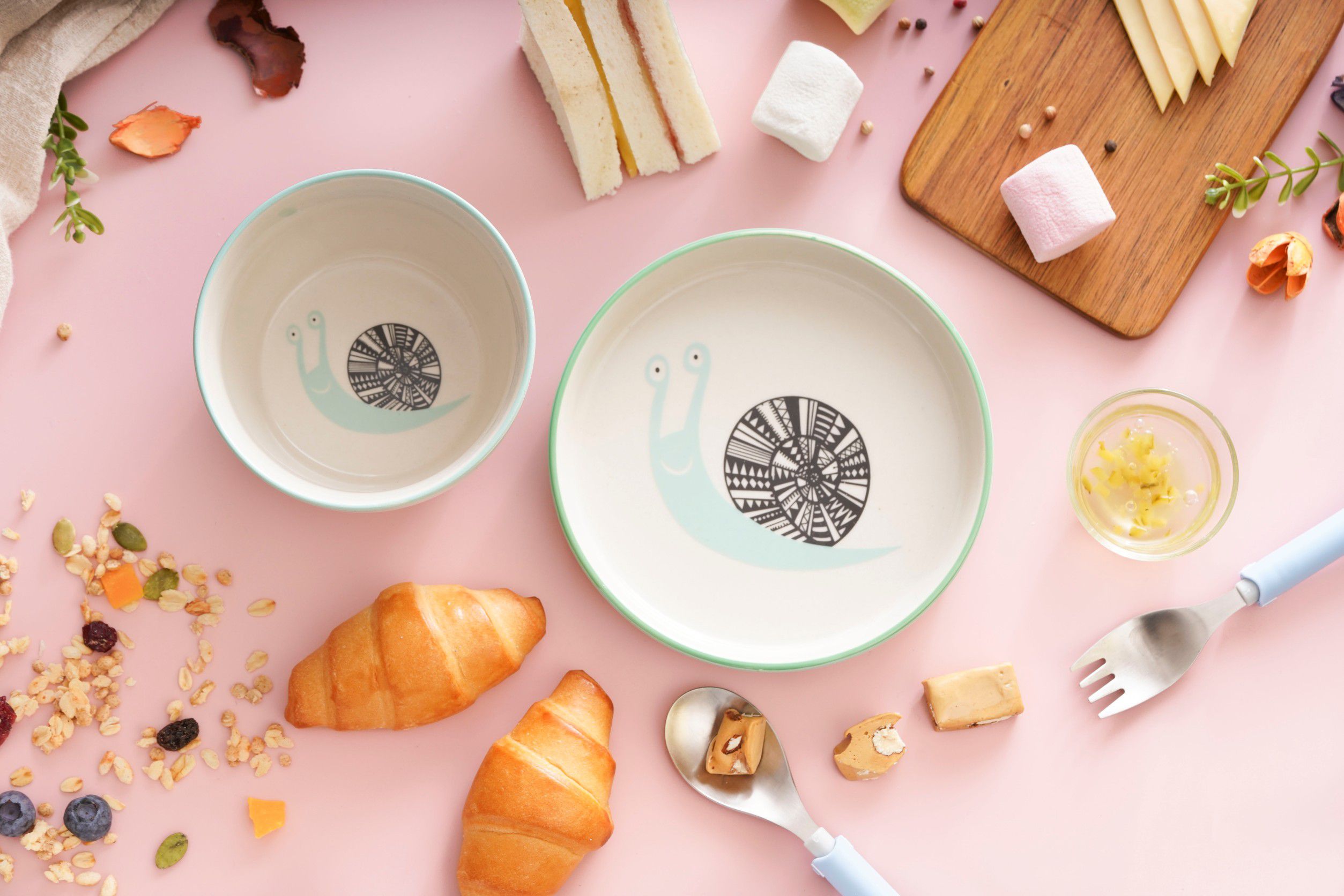 BLOOMINGVILLE - 動物-蝸牛點心碗-2入