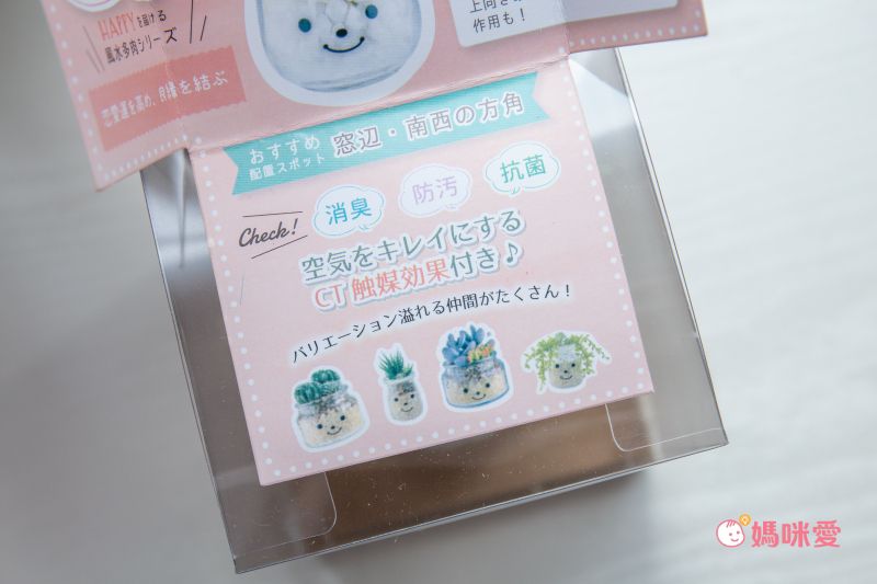 日本 KISHIMA - CT觸媒 開運消臭仿真多肉盆栽-貴人運-Mina (S(5x7.5x11cm))