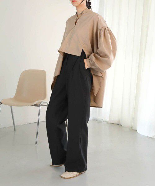 日本 Bab - 前短後長設計感綁帶上衣-簡約白