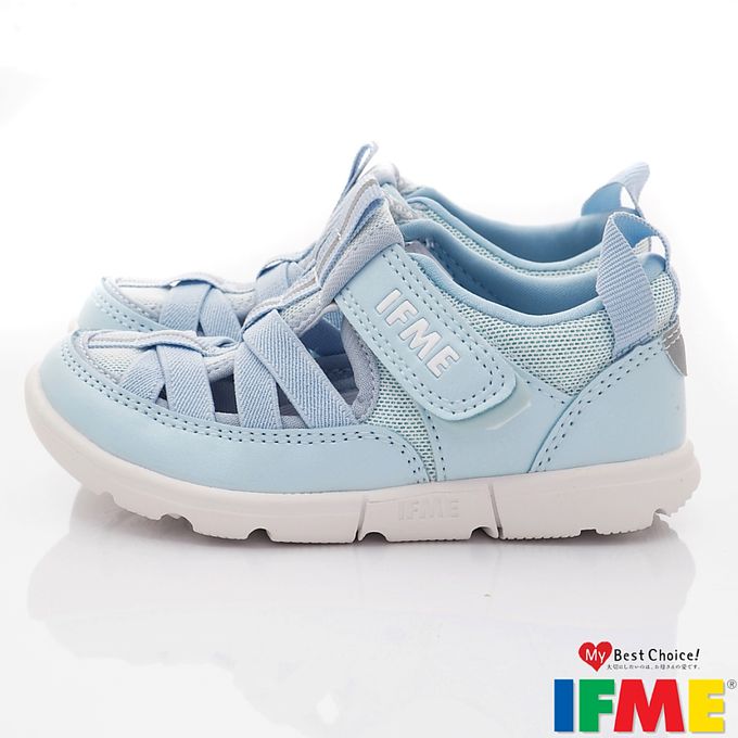 日本IFME - 水涼機能童鞋-IF30-341603淺藍(中小童段)-水涼鞋-淺藍