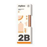MiDeer - 兒童專用三角鉛筆-2B (贈專用雙孔筆削1個(顏色隨機))