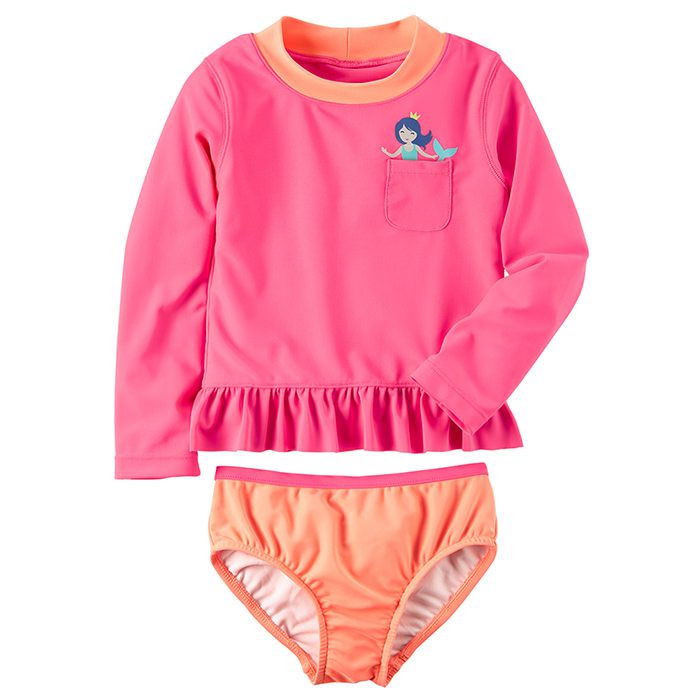 美國 Carter's - 嬰幼兒長袖泳裝-美人魚
