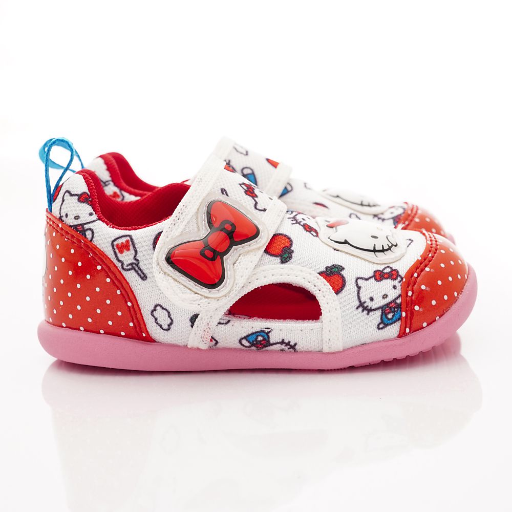 Moonstar日本月星 - 機能童鞋-KITTY聯名涼鞋(寶寶段)-紅