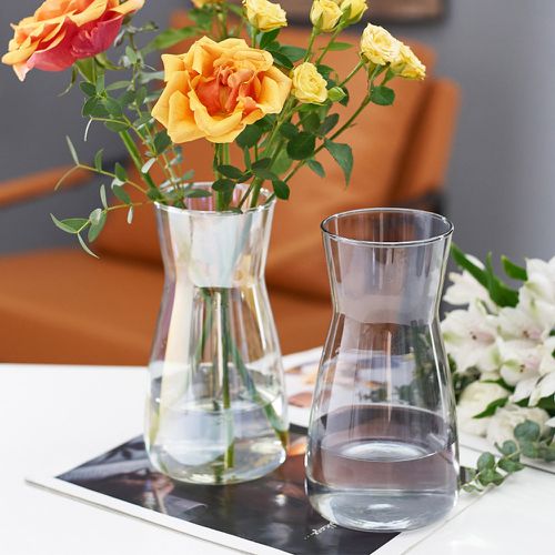 好拾選物houselect - 北歐高雅縮腰款玻璃花瓶 3色 (買一送一)