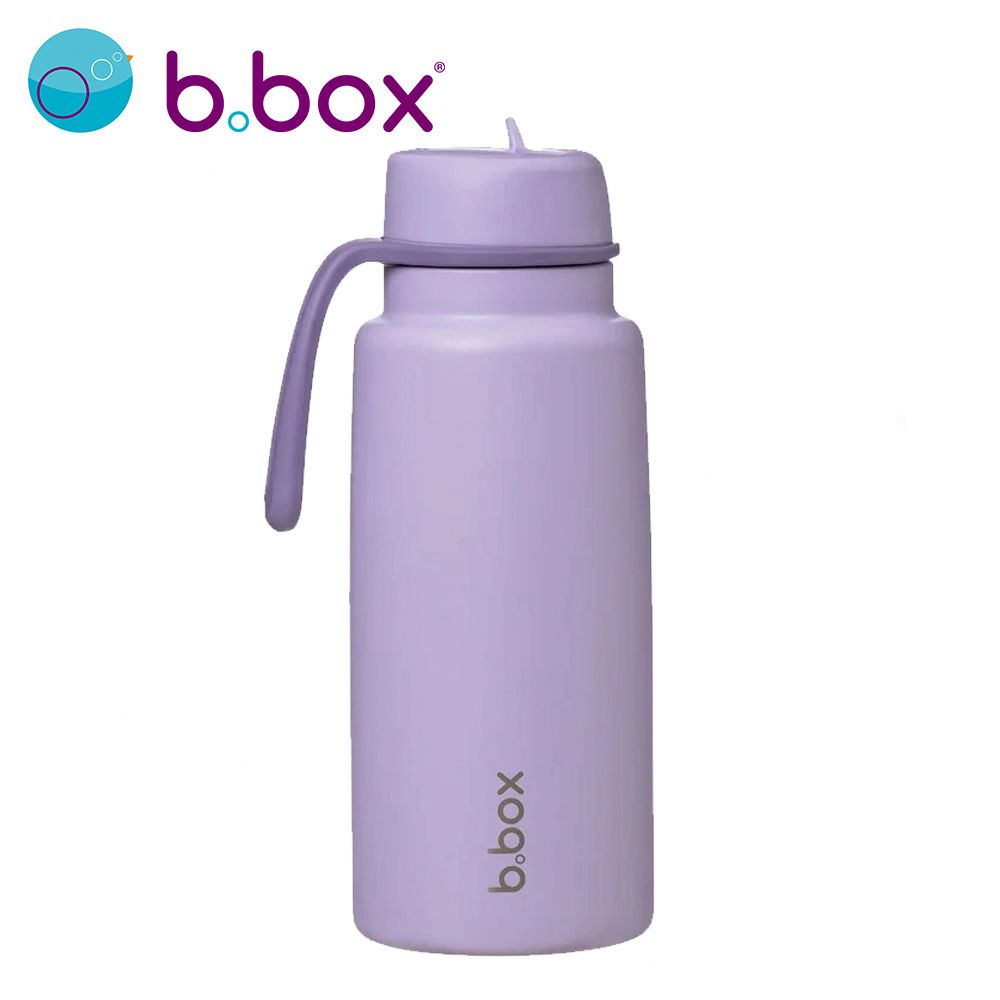 澳洲 b.box - 不鏽鋼大容量吸管水壼-紫丁香-1000ml