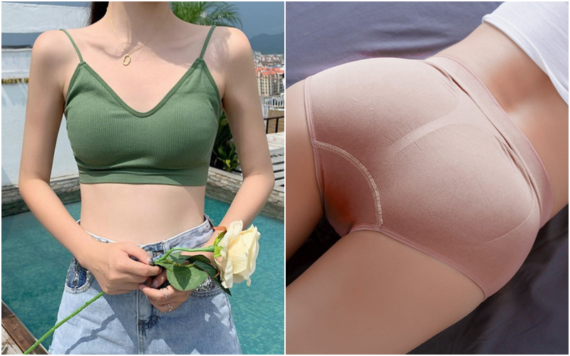 韓國 INNERism - 莫代爾親膚中領長袖Bra T-白