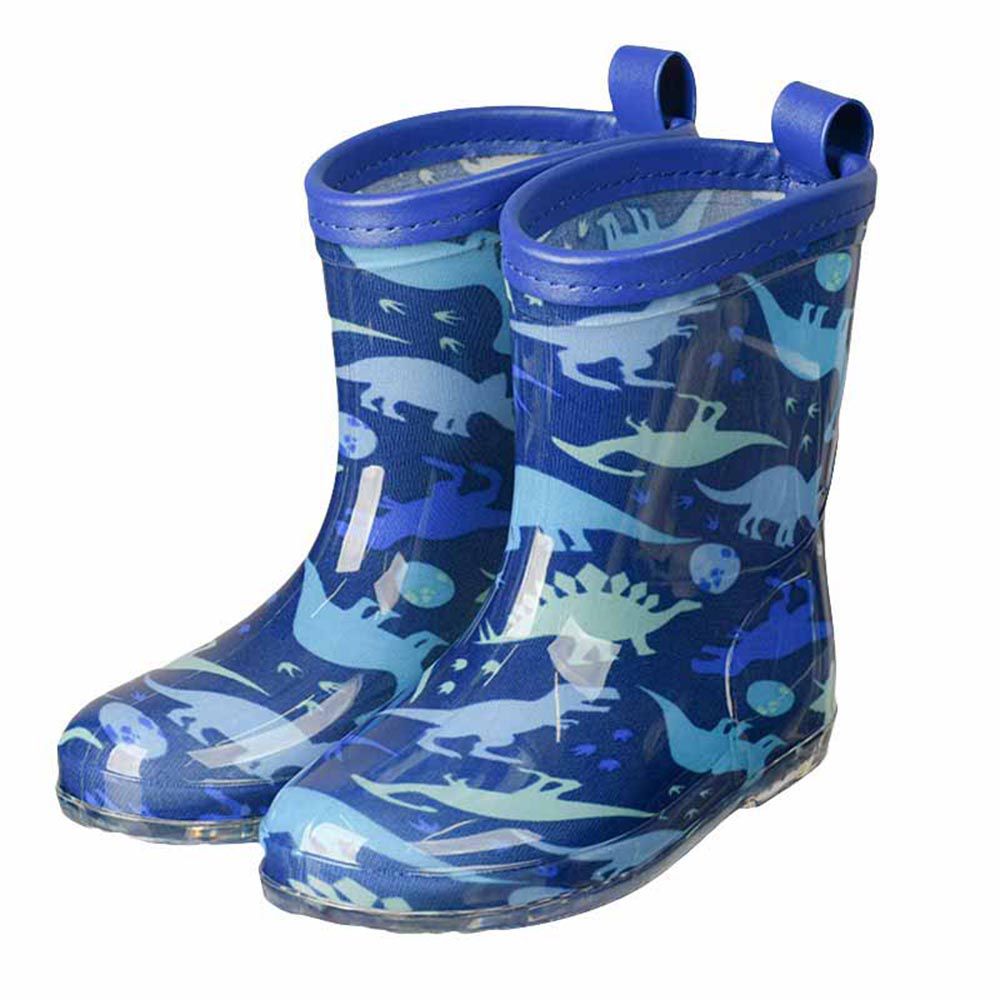 akachan honpo - 雨鞋-恐龍-藍色