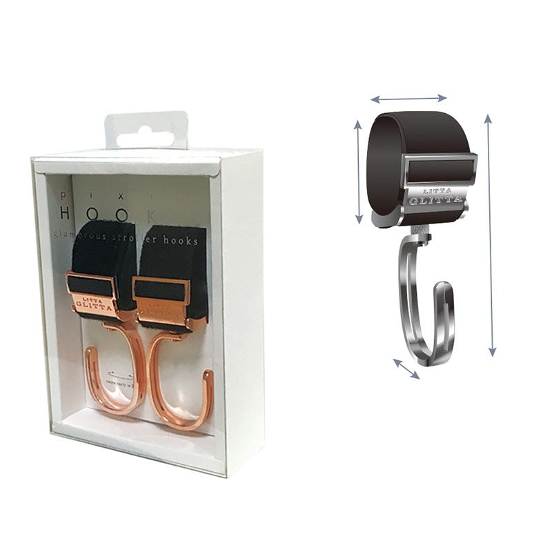 akachan honpo - LITTA GLITTA 嬰兒推車用掛勾-黑色