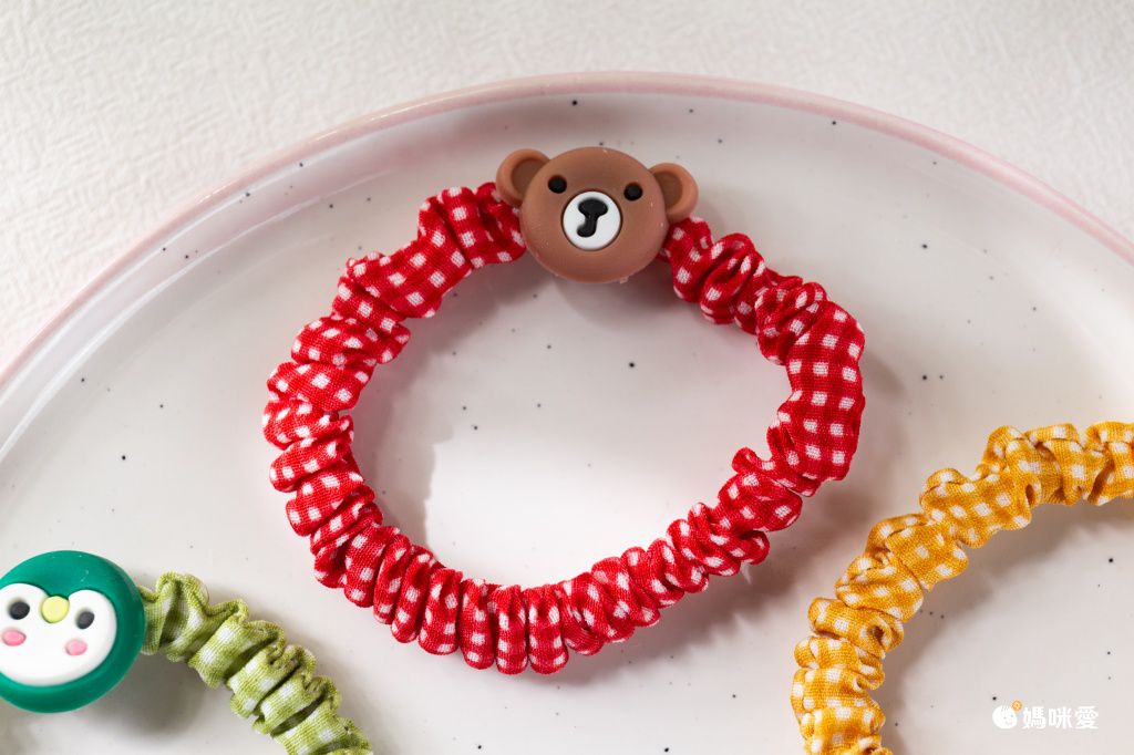 可愛彈性不傷髮大腸圈(10入組)-繽紛蜜蜂-不含紙卡