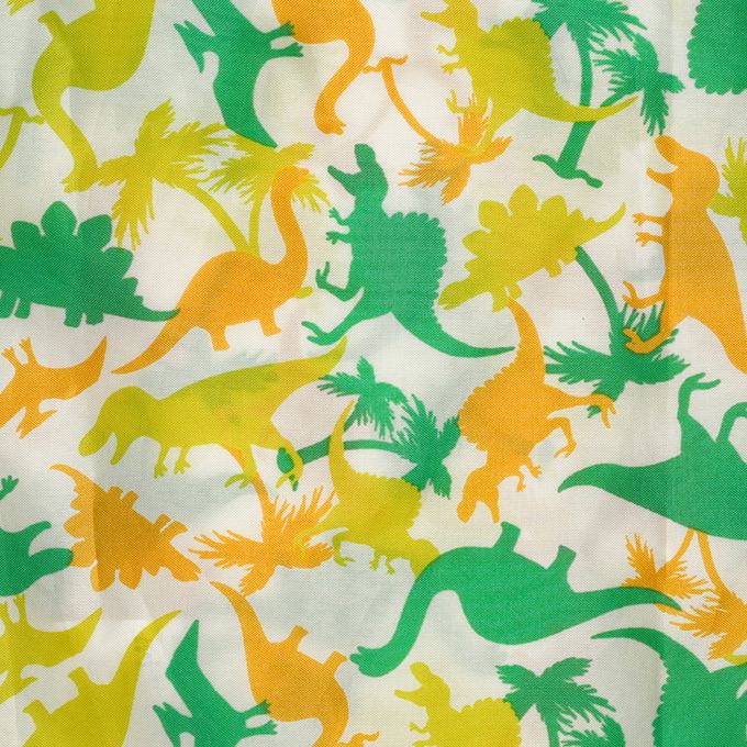 akachan honpo - 短斗篷式 雨衣-恐龍-黃色 (80~95cm)