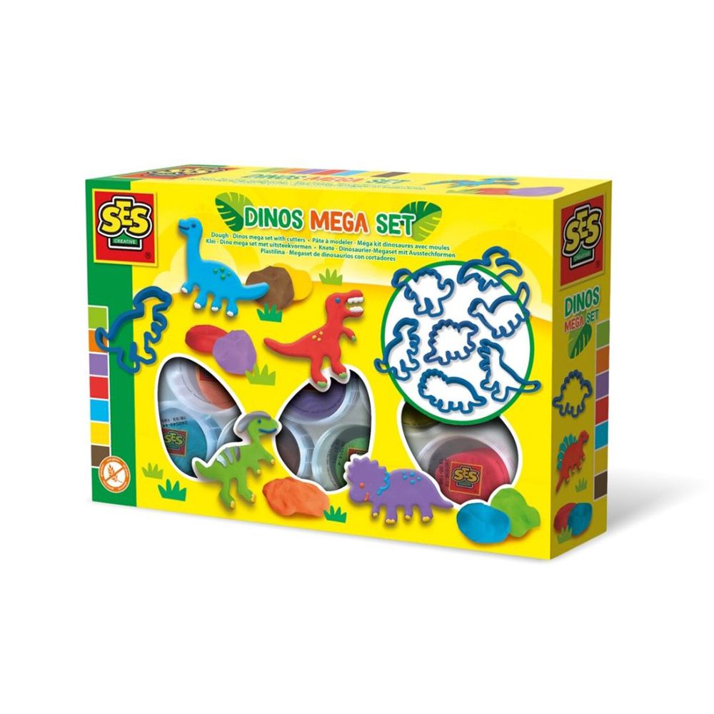 創意黏土系列-恐龍模具+創意黏土組合