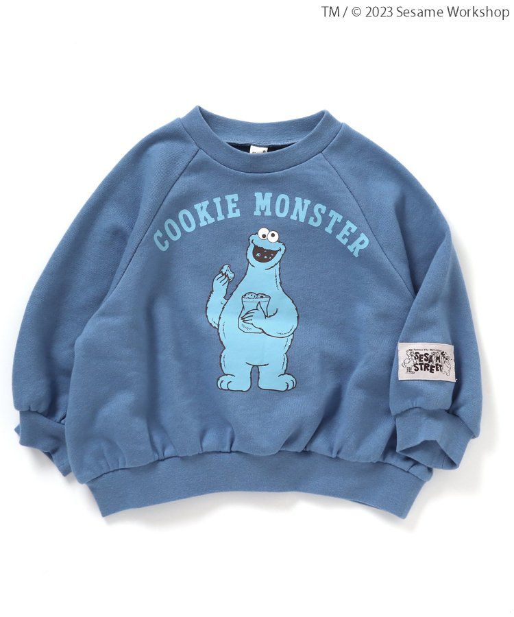 日本 apres les cours - 聯名限定 芝麻街印花大學T-米黃