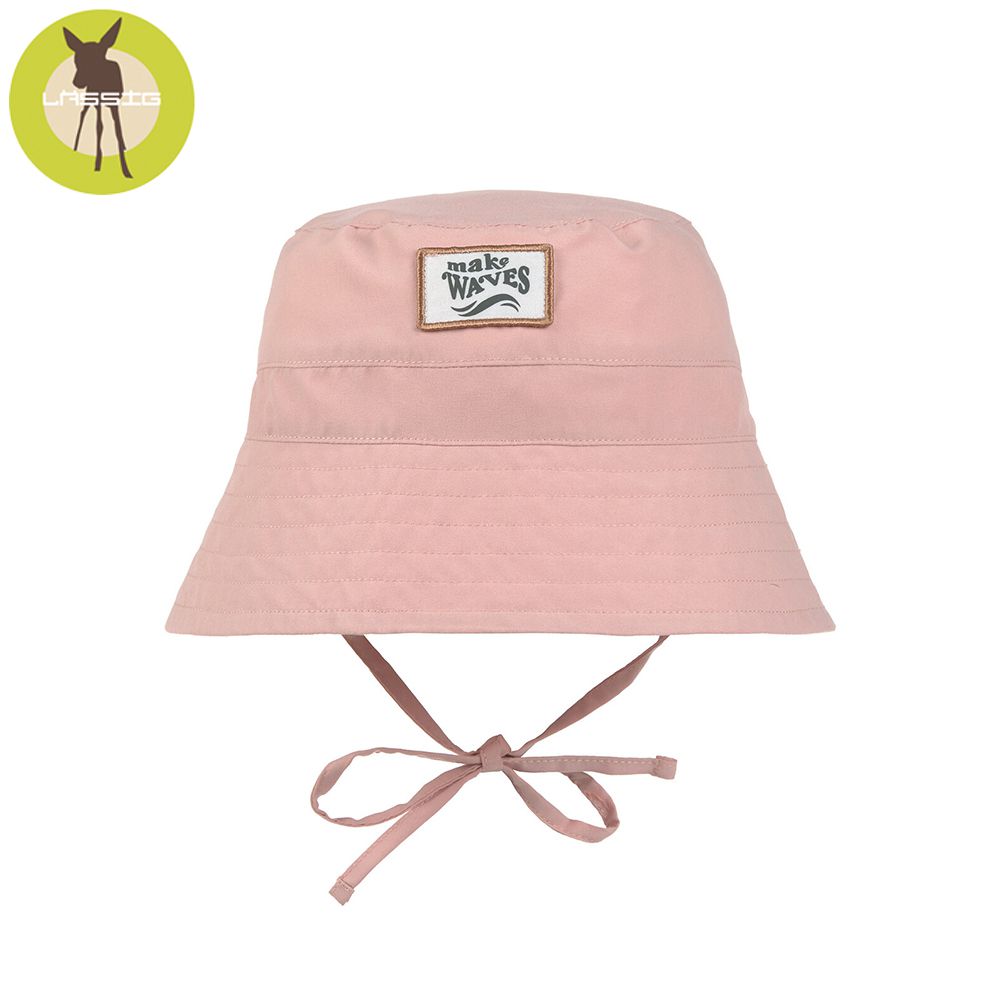 嬰幼兒抗UV海灘遮陽漁夫帽-海浪粉