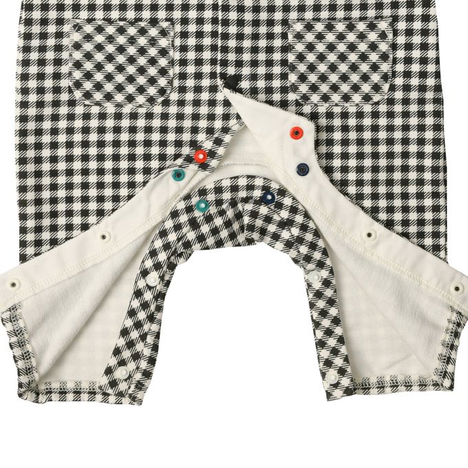 akachan honpo - 長袖假兩件兔裝-黑色