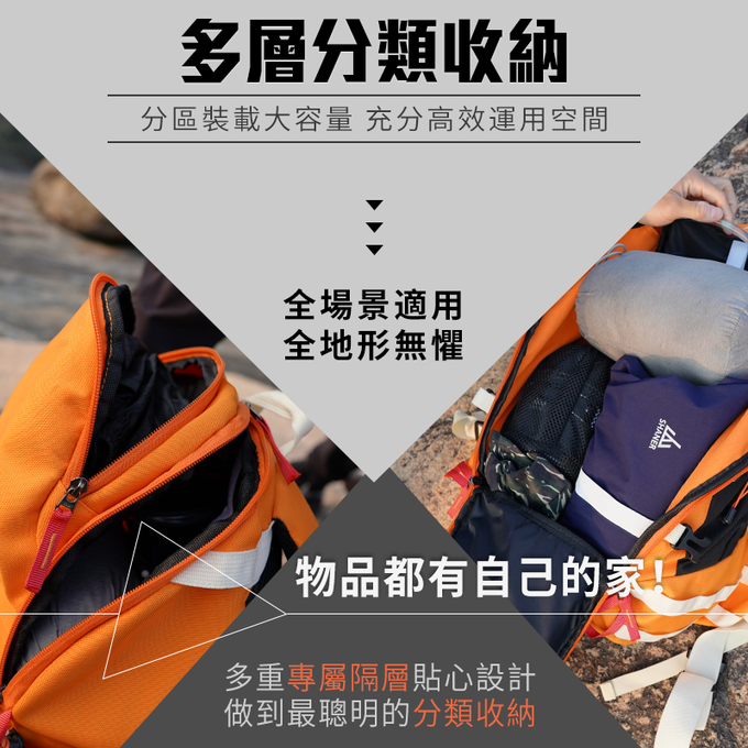 SHANER - 28L萬用機能山人包 (灰色)