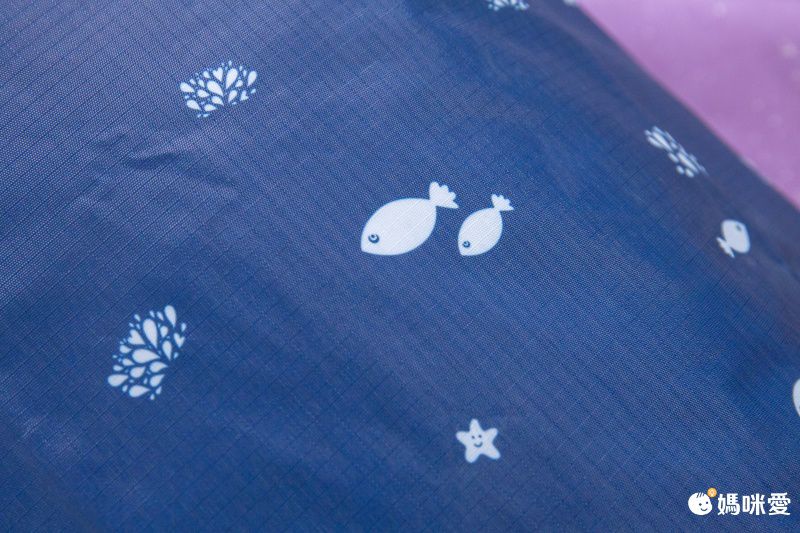 防水棉被衣物收納袋-小兔-藍色