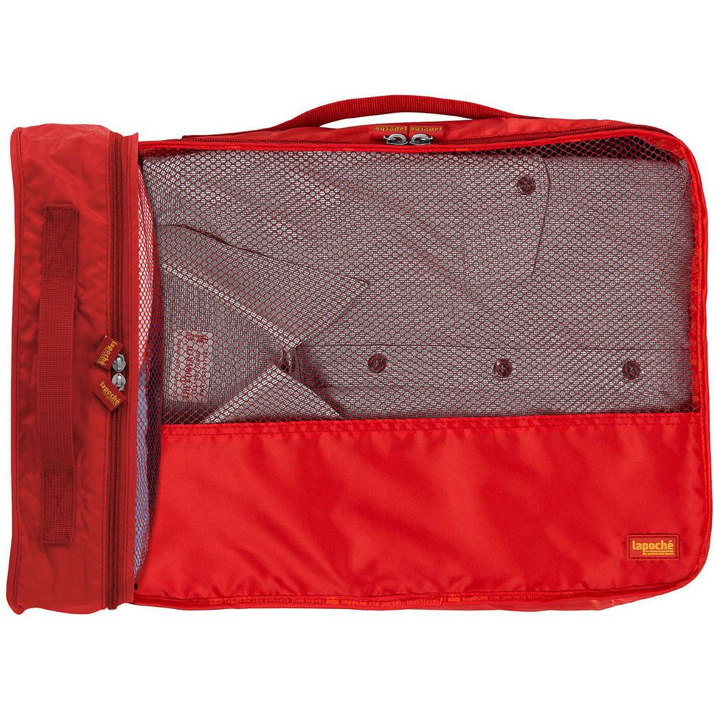 澳洲 Lapoche - 旅行衣物整理包-紅色 (中)