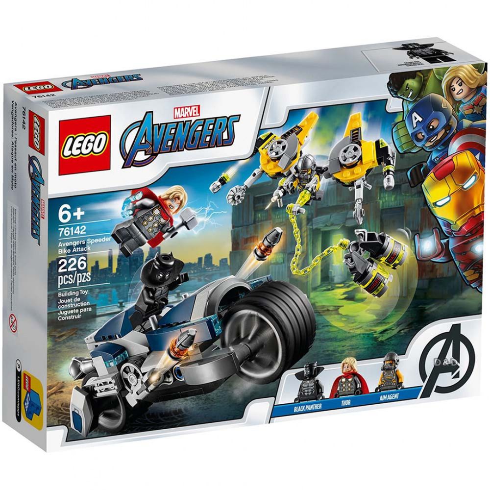 樂高 LEGO - 樂高 SUPER HEROES 超級英雄系列 -  Avengers Speeder Bike Attack 76142-226pcs