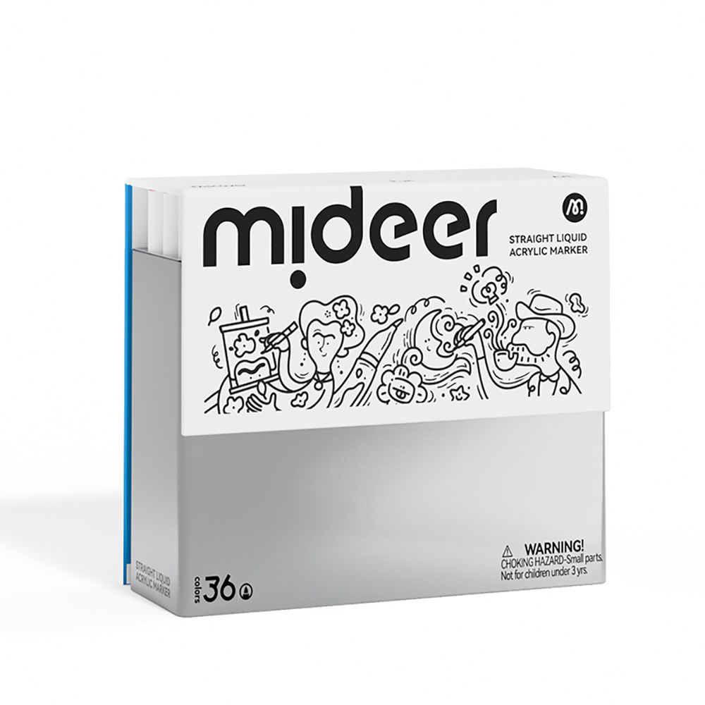 壓克力麥克筆-盒裝軟毛頭(36色)