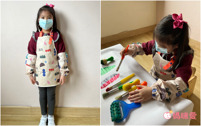 韓國 Julgran - 純棉防水圍兜/背心-薄荷綠 (1-4Y適用)