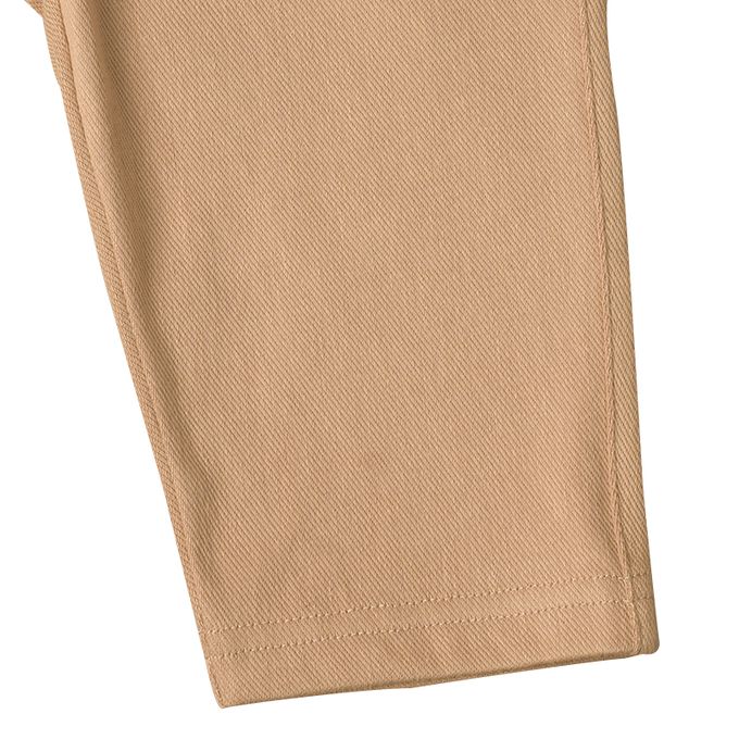 akachan honpo - 10分褲-口袋荷葉邊-淺卡其色