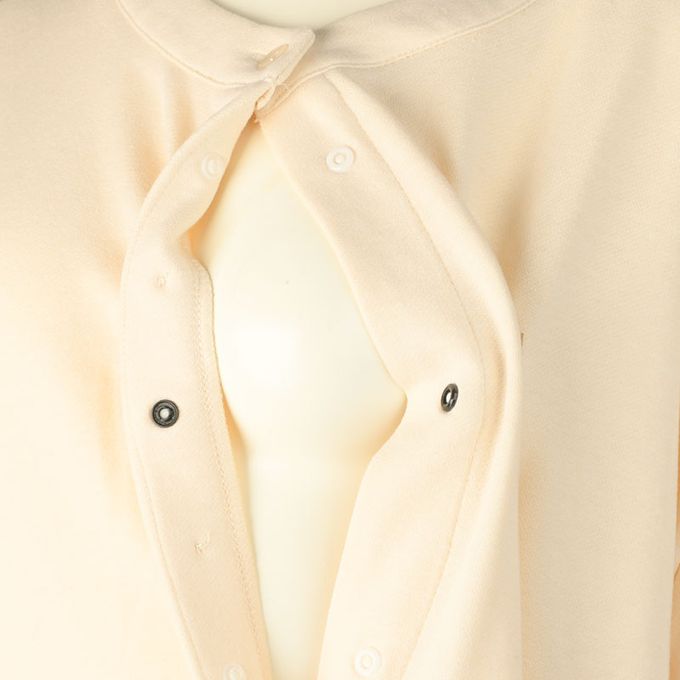 akachan honpo - 長袖彈性洋裝-防止裙擺上翻設計-象牙白色 (M~L)