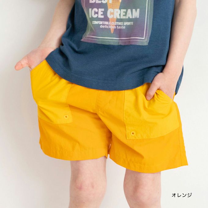 日本 BRANSHES - 夏日必備水陸兩用短褲-條紋-黑白