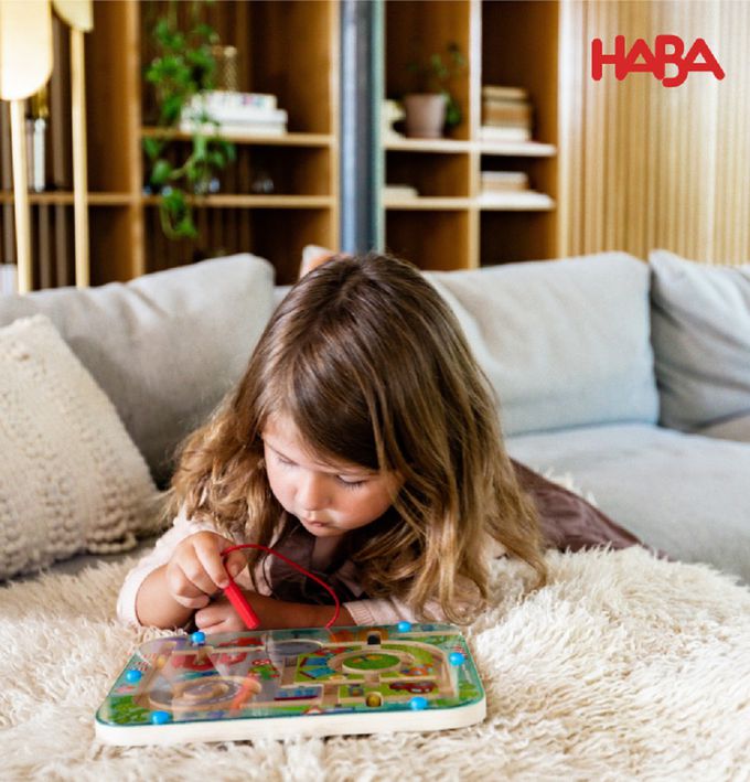 德國HABA - 磁性滾珠迷宮-城市