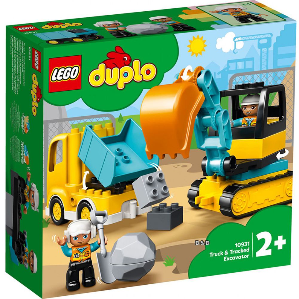樂高 LEGO - 樂高積木 LEGO《 LT10931 》Duplo 得寶系列 - 卡車 & 挖土機-20pcs