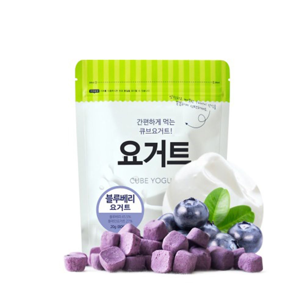 韓國SSALGWAJA米餅村 - 乳酸菌優格球-藍莓-藍莓-20g/包