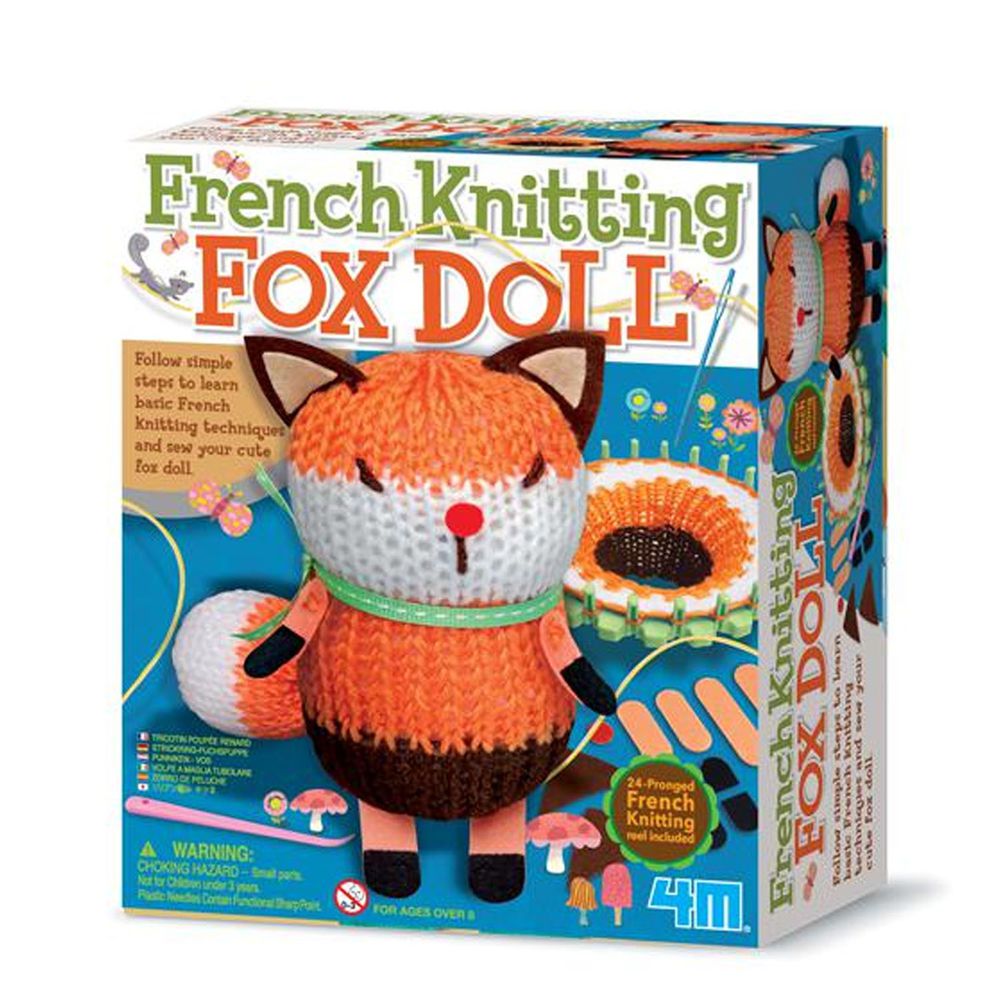 香港4M創意玩具 - 編織小狐狸娃娃 French Knitting Fox