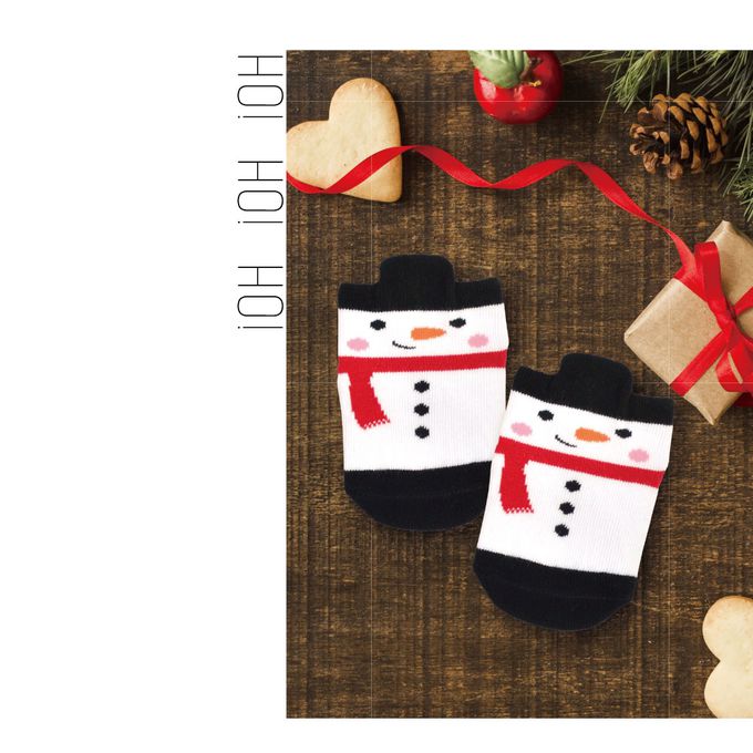 貝柔 Peilou - 聖誕節止滑寶寶襪(3入組) (9-12cm)